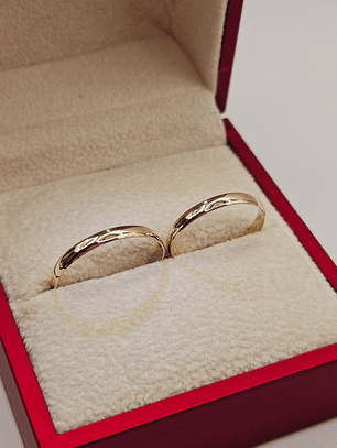 Ilusiones media caña 2 mm 2.2 grs Oro 18k