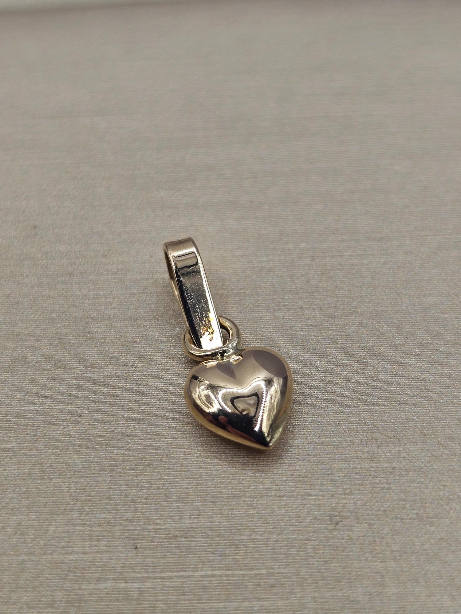 Colgante corazón inflado 15 mm 0.5 grs Oro 18k 1