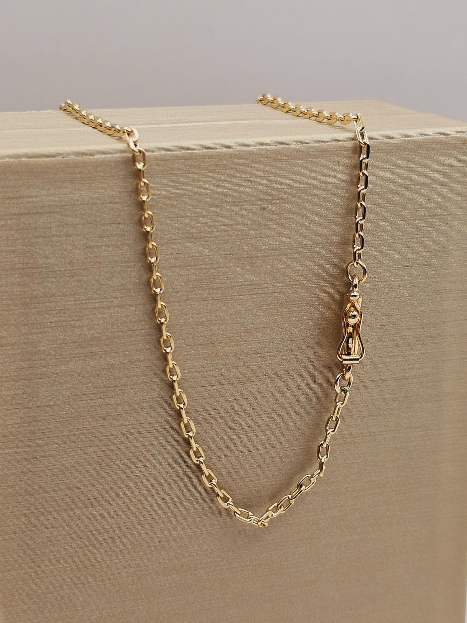 Cadena limada 60 cm 6 grs Oro 18k 2