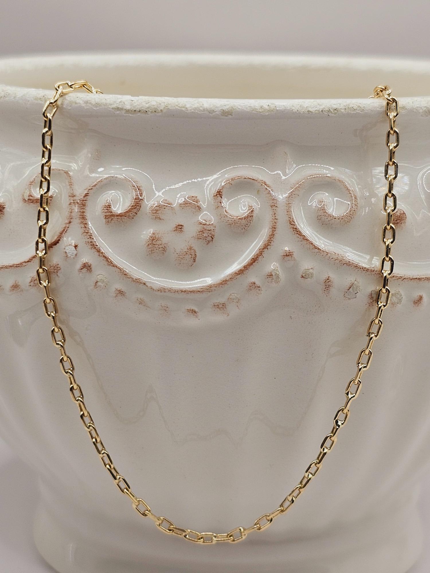 Cadena limada 60 cm 6 grs Oro 18k 3