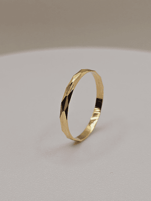 Ilusión tallada rombo 2 mm 1 gr Oro 18k