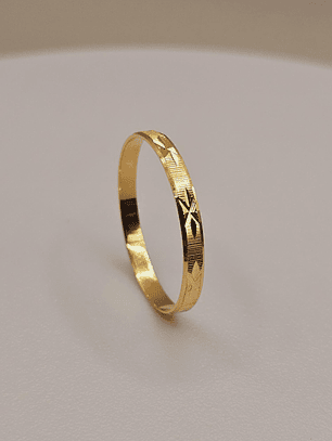 Ilusión tallada asterisco 2 mm 1 gr Oro 18k