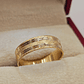 Argolla de matrimonio satinada brillo 6 mm 3 grs Oro 18k - Miniatura 3