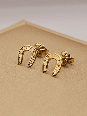 Aros herradura 7 mm 1.2 grs Oro 18k