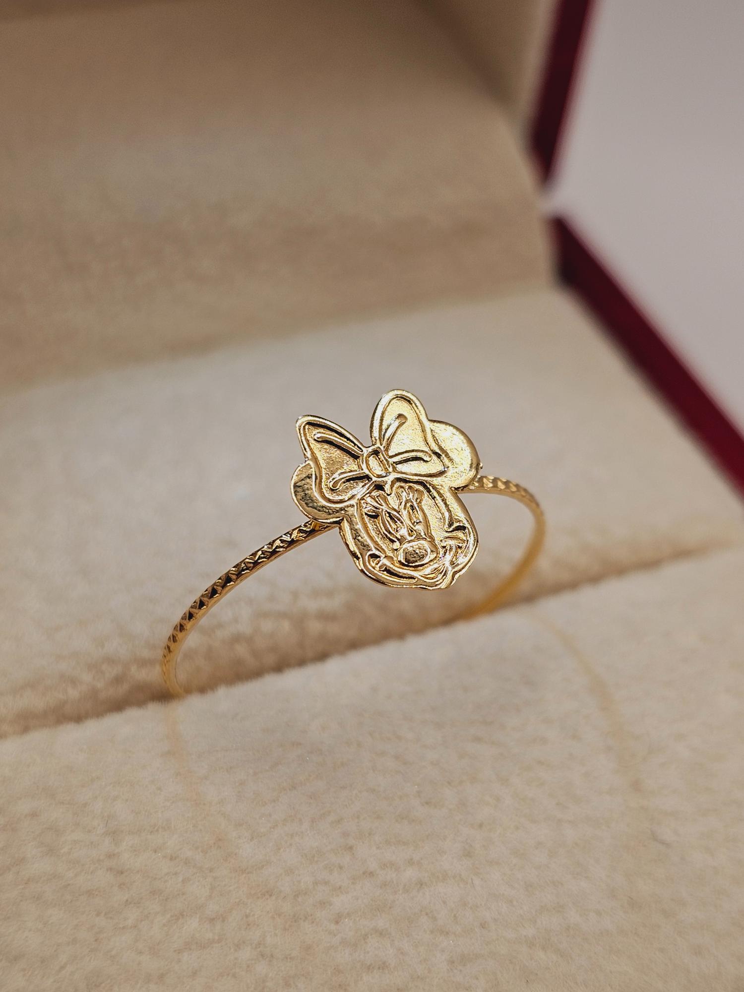 Anillo Minnie 1 gr Oro 18k 4