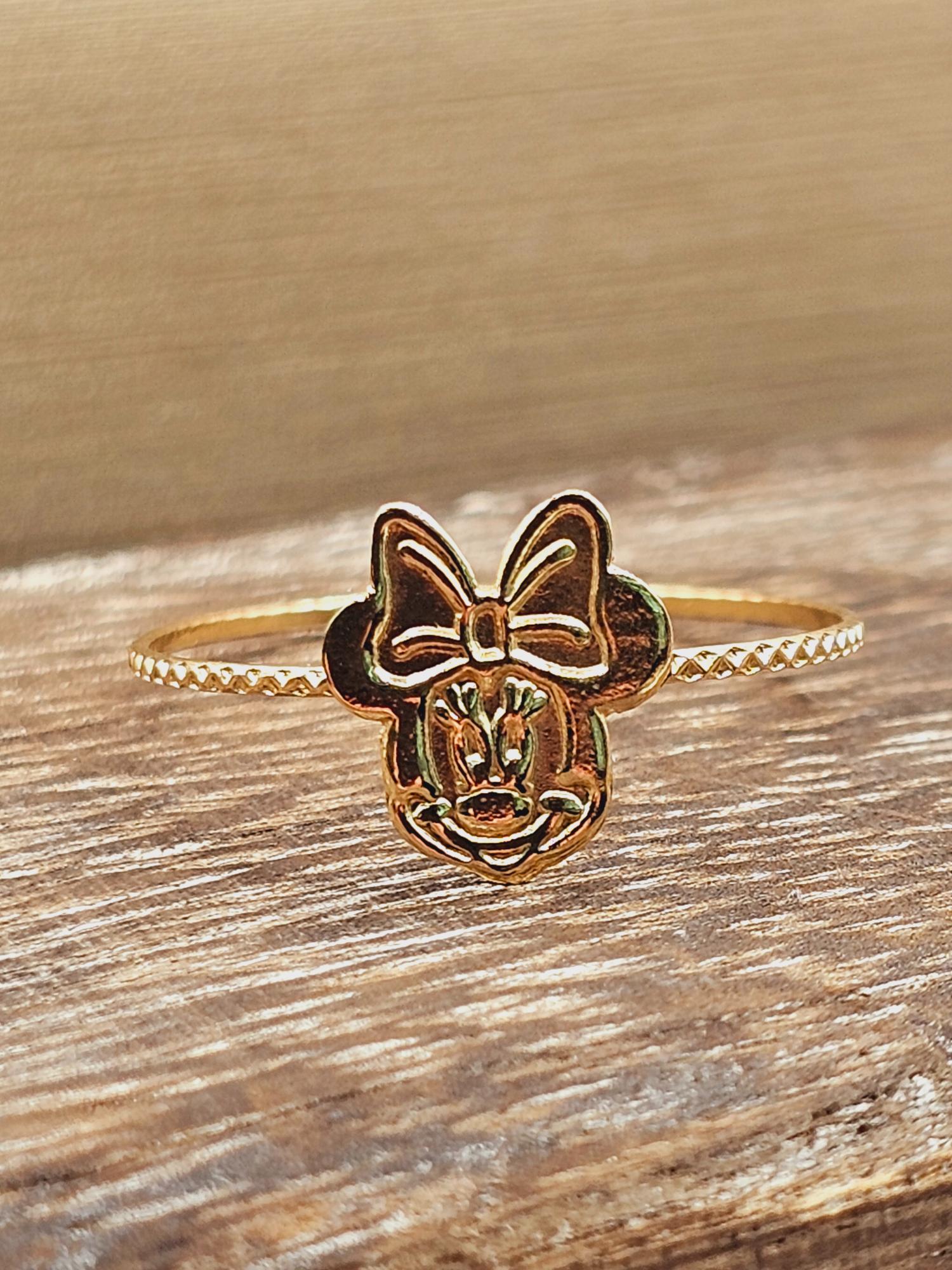 Anillo Minnie 1 gr Oro 18k 5