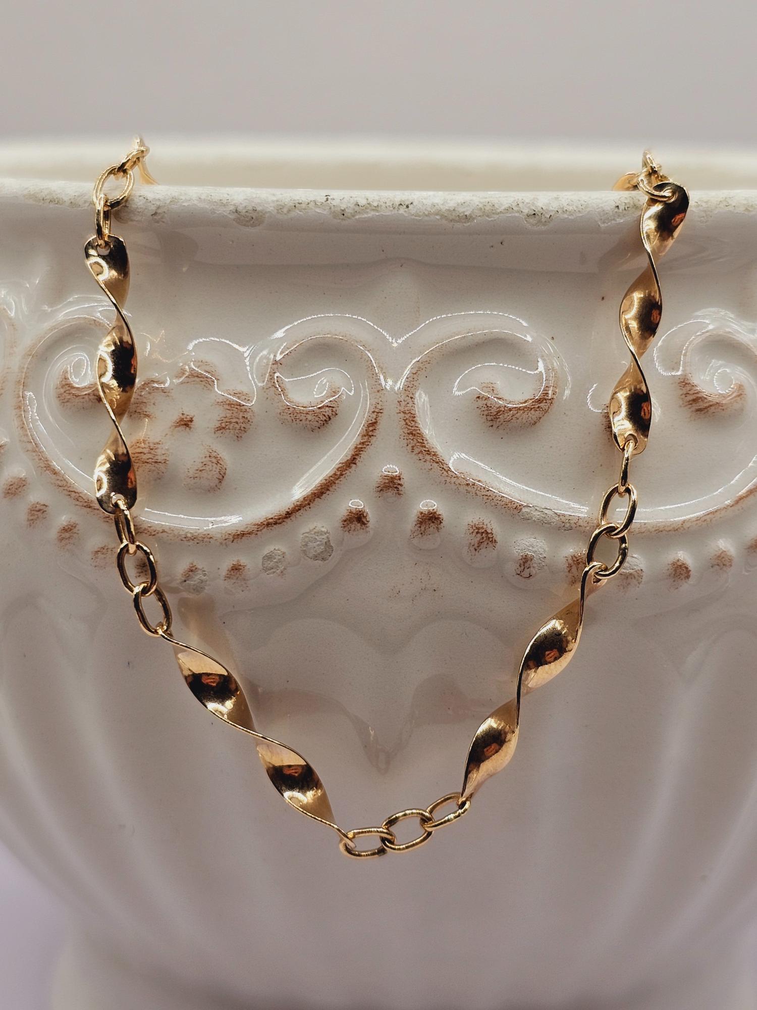 Pulsera espiral 19 cm 3 grs Oro 18k 2