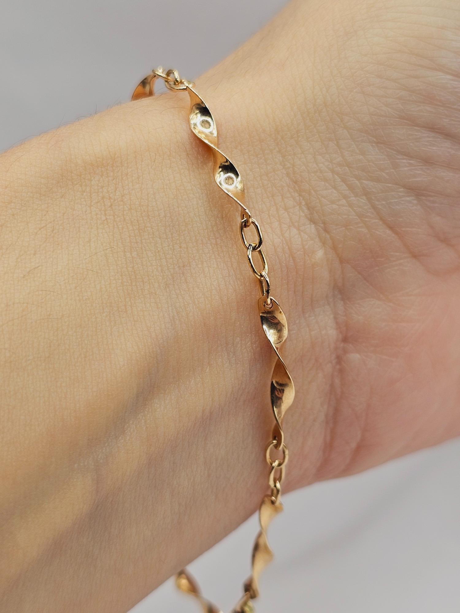 Pulsera espiral 19 cm 3 grs Oro 18k 1