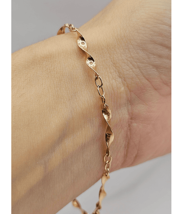 Pulsera espiral 19 cm 3 grs Oro 18k