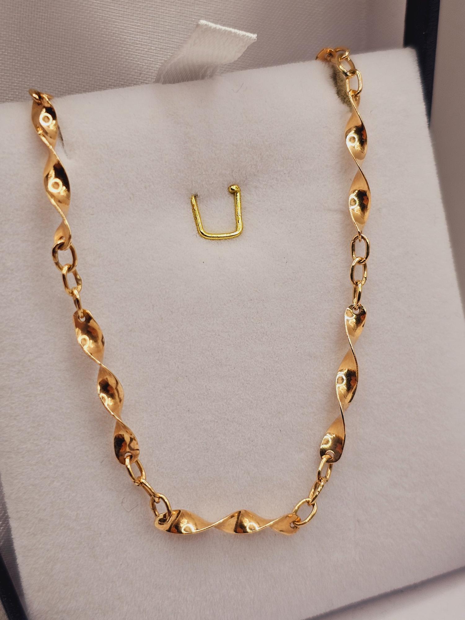 Pulsera espiral 19 cm 3 grs Oro 18k 3