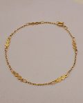 Pulsera rombos 19 cm 1.5 grs Oro 18k