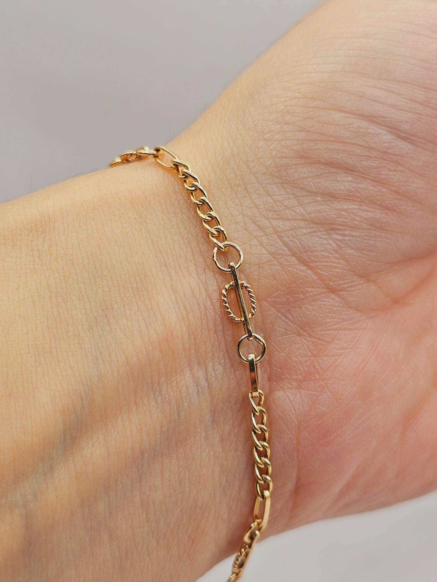 Pulsera Grumette Verónica 19 cm 3 grs Oro 18k 2