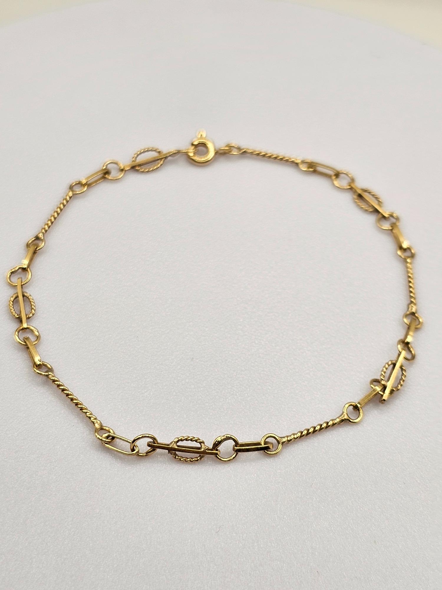 Pulsera palito Verónica 19 cm 2.7 grs Oro 18k 5