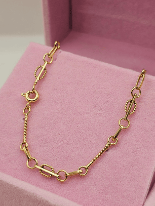 Pulsera palito Verónica 19 cm 2.7 grs Oro 18k