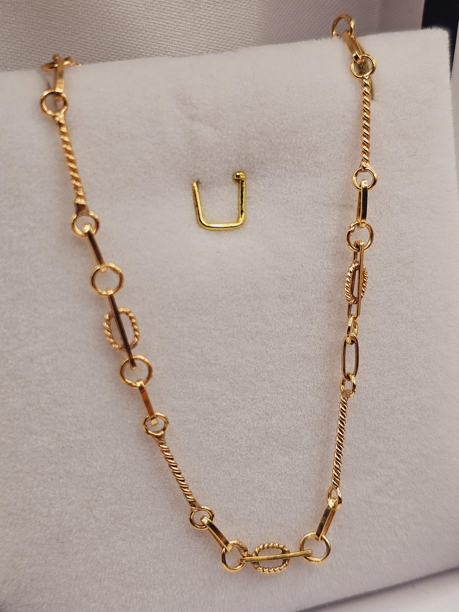 Pulsera palito Verónica 19 cm 2.7 grs Oro 18k 6