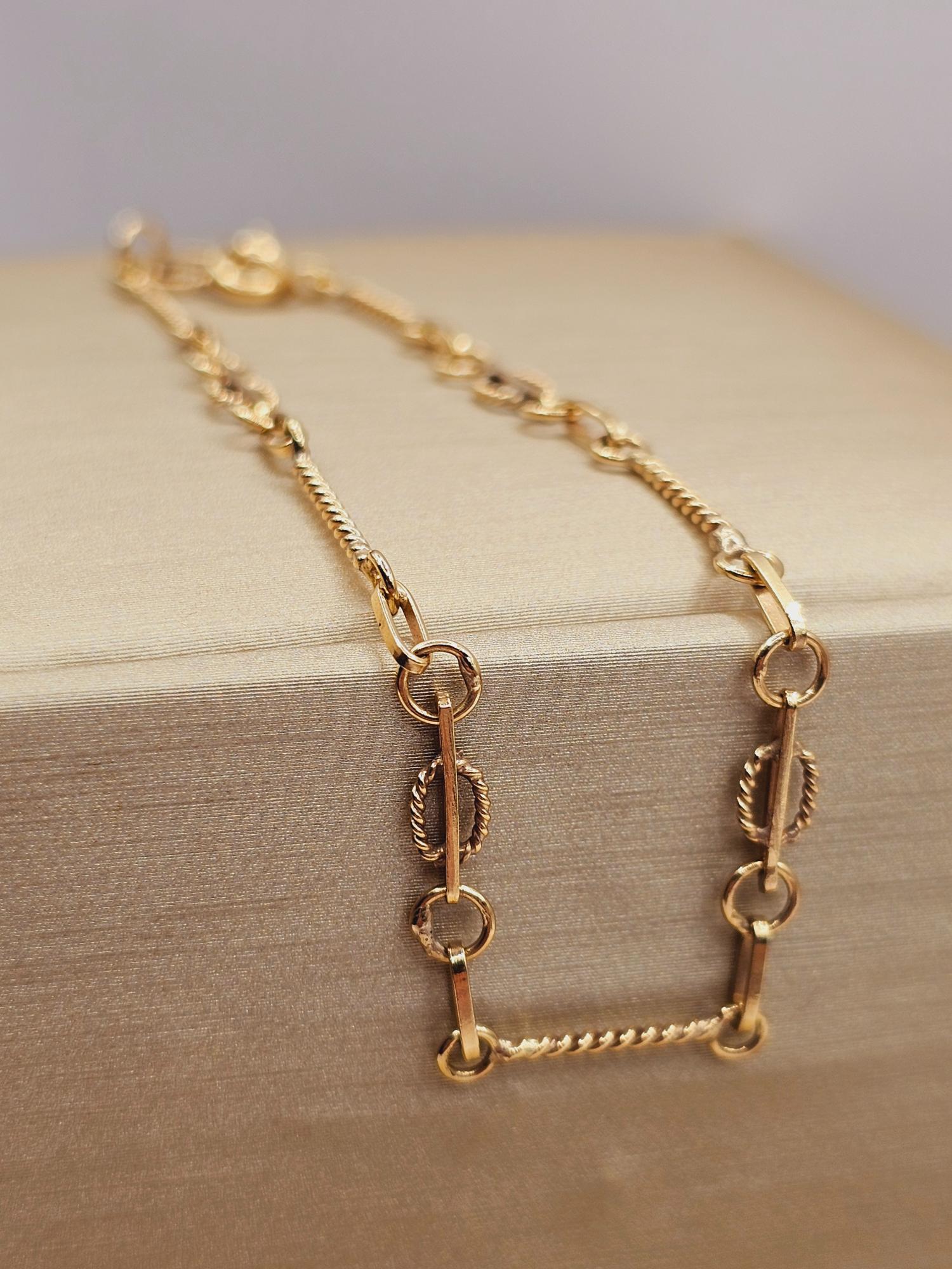 Pulsera palito Verónica 19 cm 2.7 grs Oro 18k 1