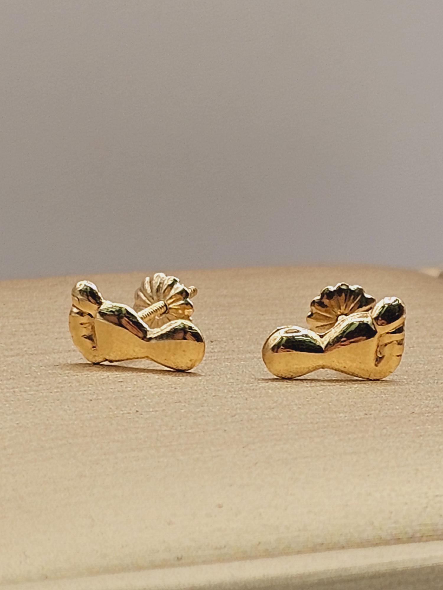 Aros patita 11 mm 0.8 grs Oro 18k 5