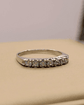 Anillo medio cintillo 3.2 grs Oro blanco 18k