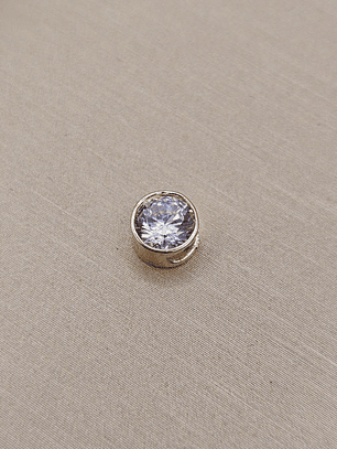 Colgante punto de luz pasado circon 6 mm 0.5 grs Oro 18k