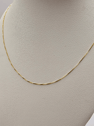 Cadena veneciana 50 cm 1.2 grs Oro italiano 18k 