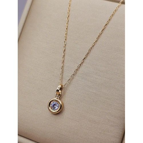 Cadena limada 50 cm y punto de luz 2 grs Oro 18k