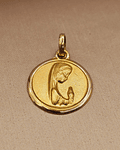 Colgante virgen niña 1.6 cm 2.2 grs Oro 18k