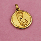 Colgante virgen niña 1.6 cm 2.2 grs Oro 18k - Miniatura 3