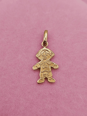 Colgante niño 2.1 cm 0.7 grs Oro 18k
