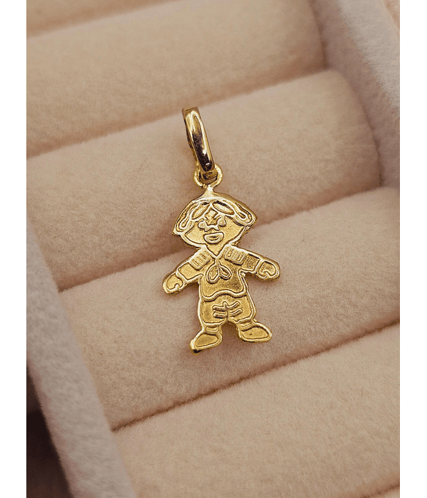 Colgante niño 2.1 cm 0.7 grs Oro 18k