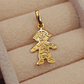 Colgante niño 2.1 cm 0.7 grs Oro 18k - Miniatura 1
