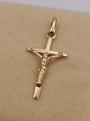 Colgante cruz con Cristo 4 cm 2 grs Oro 18k