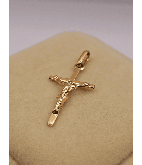 Colgante cruz con Cristo 3 cm 1.5 grs Oro 18k