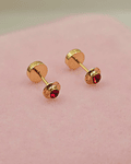 Aros abridores rubí 4 mm Oro 14k