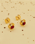 Aros abridores rubí 6 mm Oro 14k