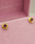 Aros abridores rosa de Francia 7 mm Oro 14k