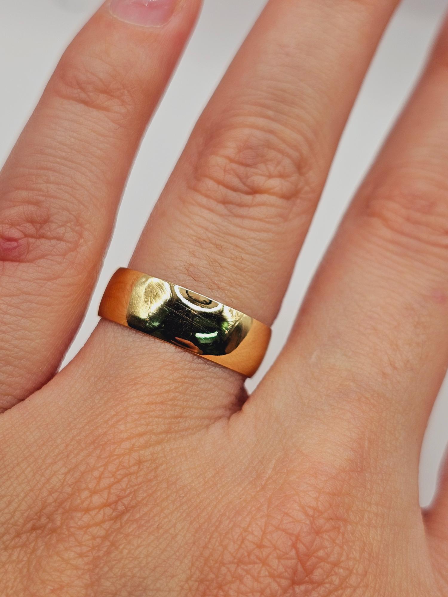 Argolla de matrimonio 6 mm 3 grs Oro 18k  4