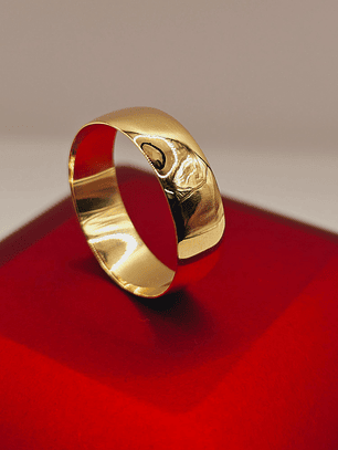 Argolla de matrimonio 6 mm 3 grs Oro 18k 