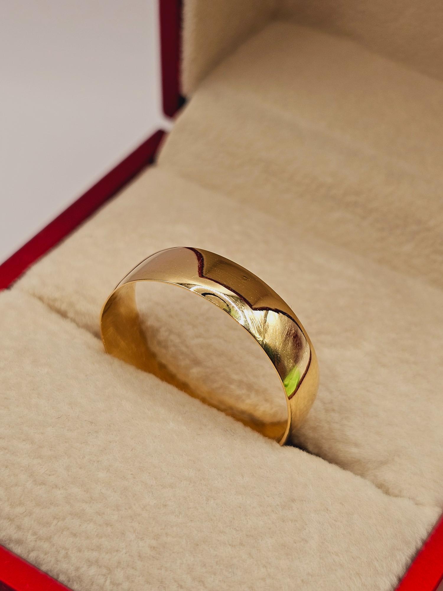 Argolla de matrimonio 6 mm 3 grs Oro 18k  3