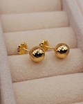 Aros bolita 6 mm Oro 18k