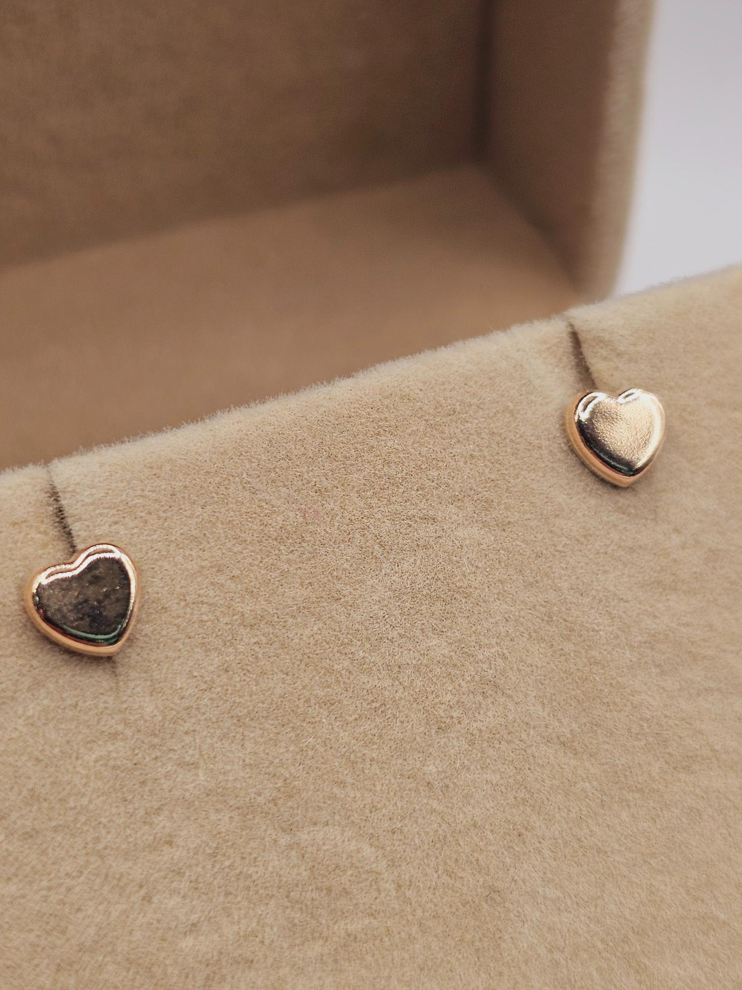 Aros corazón 6 mm Oro 14k 6