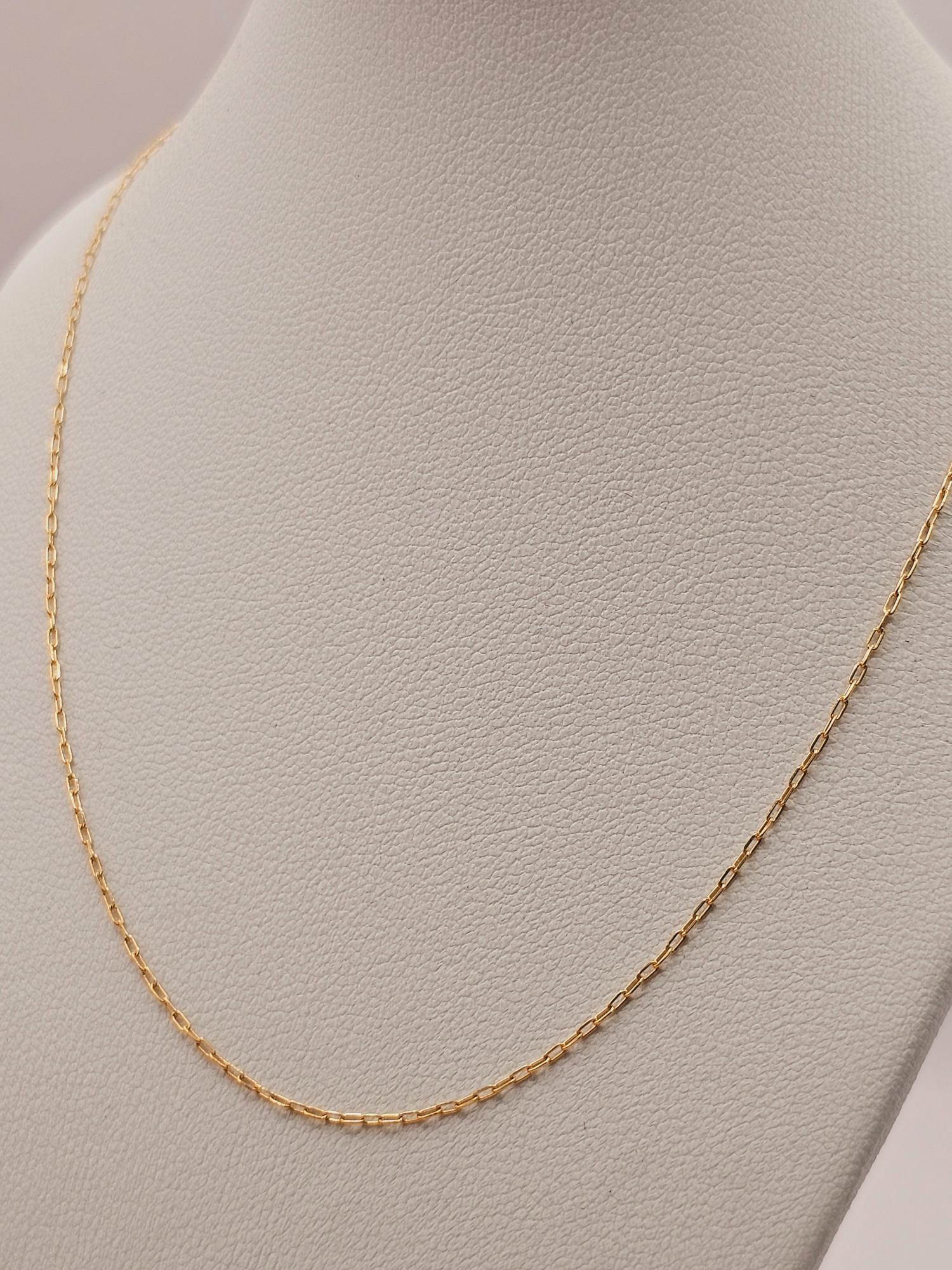 Cadena limada 45 cm 1 gr Oro 18k  1