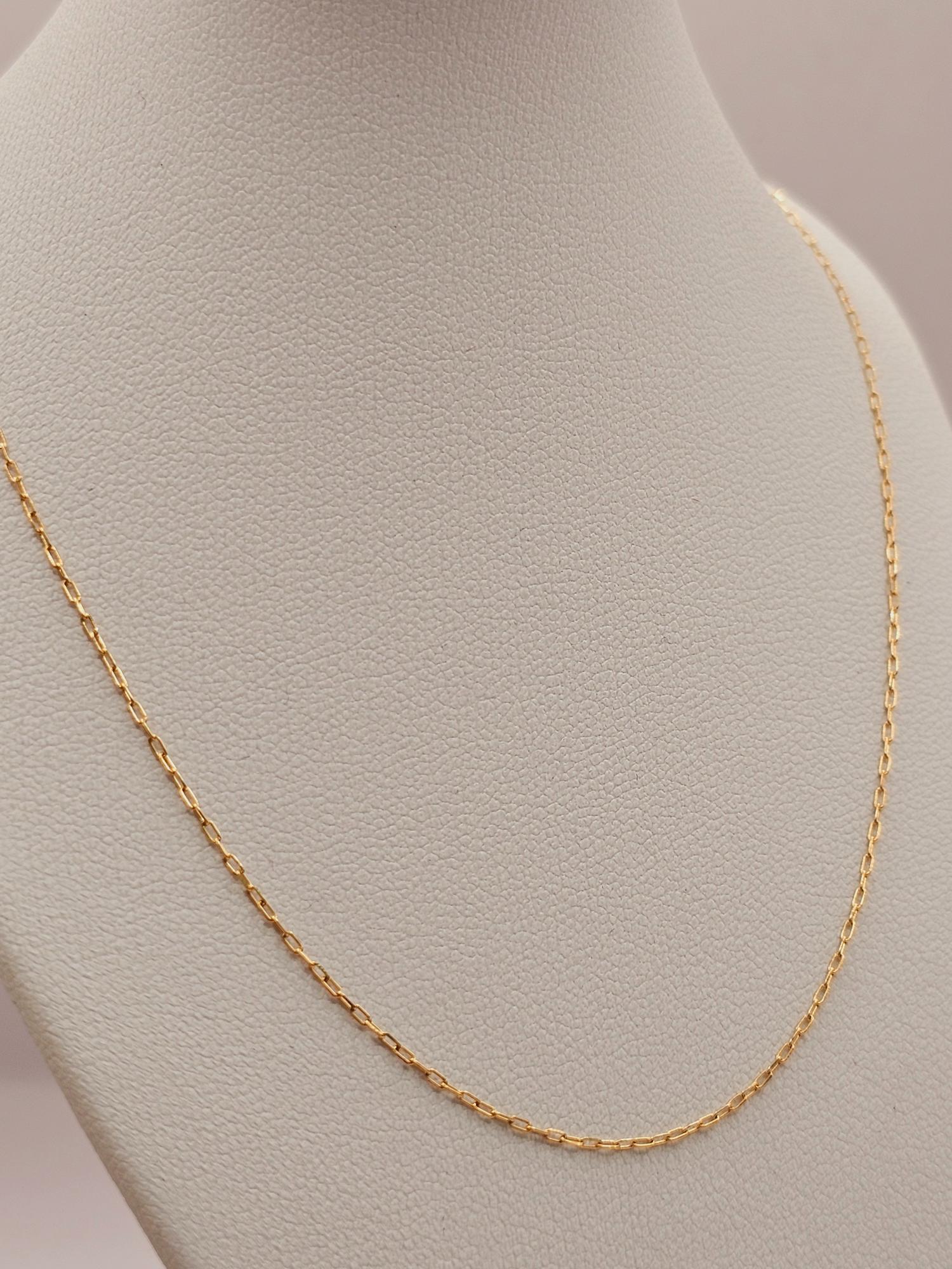 Cadena limada 45 cm 1 gr Oro 18k  2