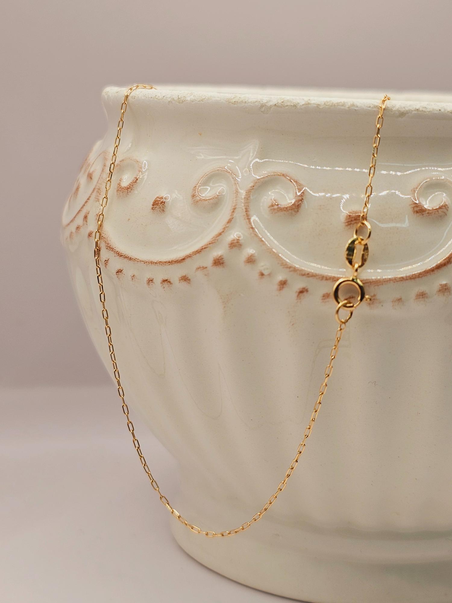 Cadena limada 45 cm 1 gr Oro 18k  3