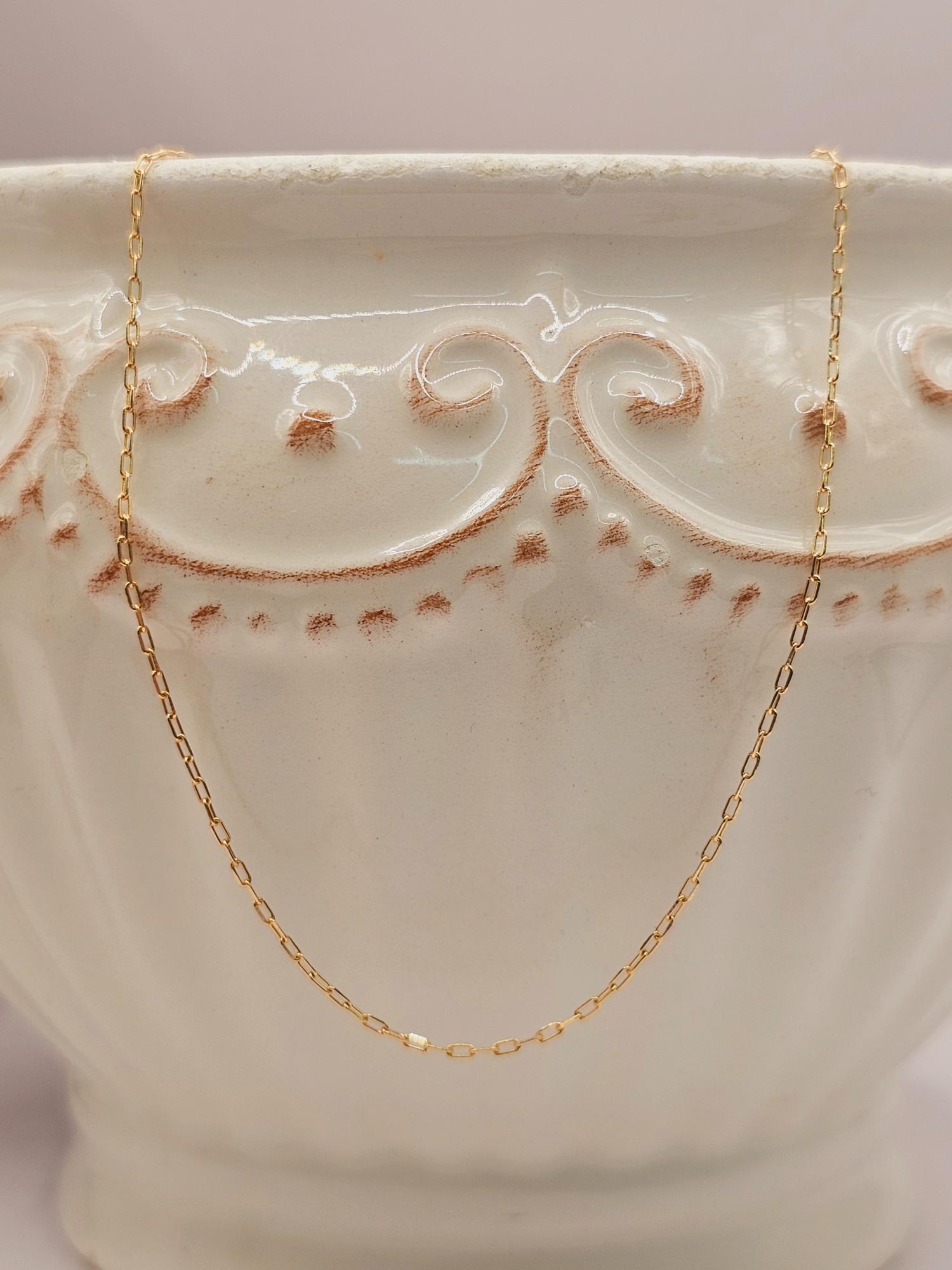 Cadena limada 45 cm 1 gr Oro 18k  4