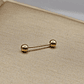 Piercing bolitas 1.6 cm 0.4 grs Oro 18k - Miniatura 1