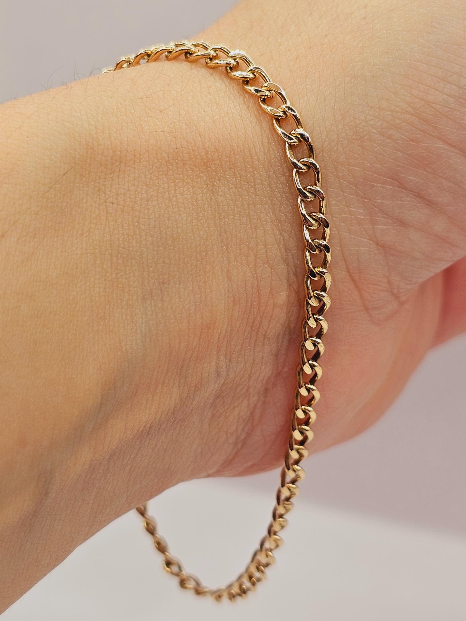 Pulsera grumete 20 cm 6.5 grs Oro 18k 6