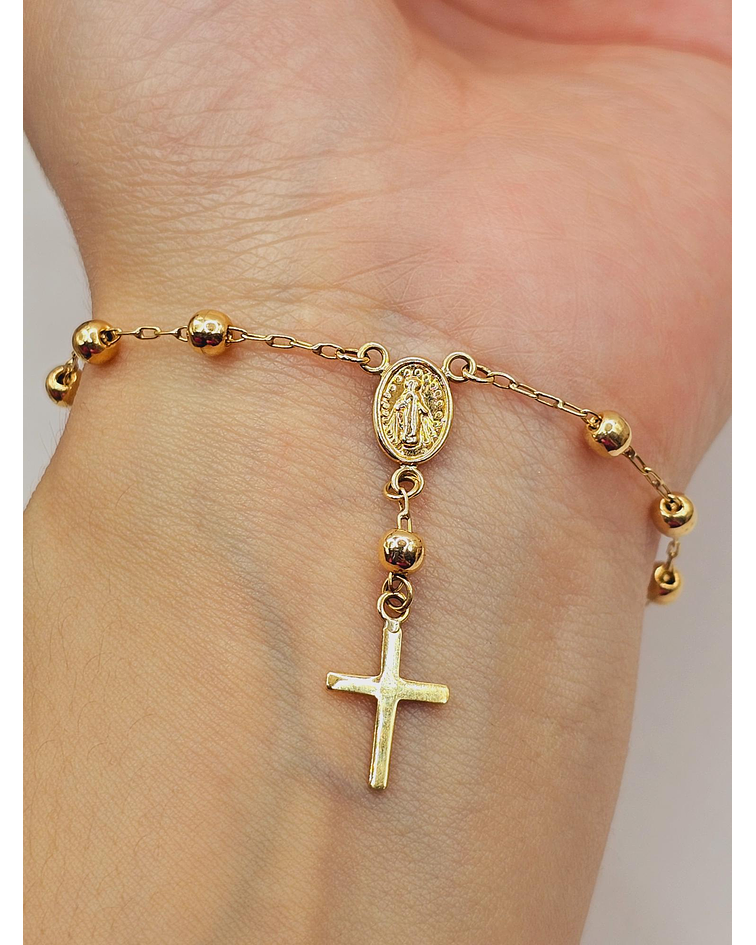 Pulsera denario 18 cm 3.5 grs Oro 18k