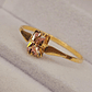 Anillo chatón rosa de Francia 1.5 grs Oro 18k - Miniatura 6