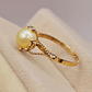 Anillo perla cultivada pistilo 1.8 grs Oro 18k - Miniatura 5
