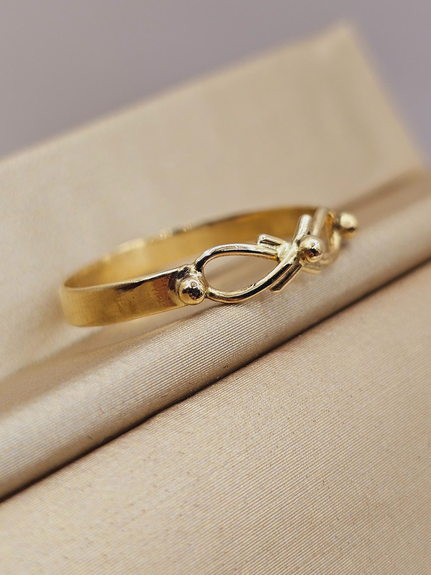 Anillo infinito liso 1.6 grs Oro 18k 5